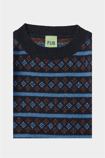 Fub - Lambswool Sweater - Dark Navy