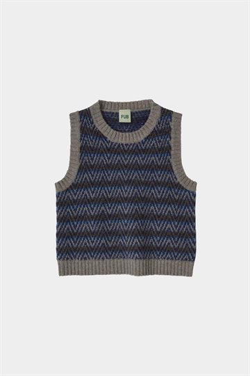 Fub - Lambswool Vest - Hazel Melange