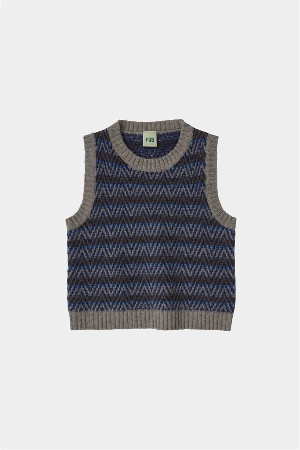 Fub - Lambswool Vest - Hazel Melange