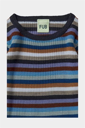 Fub -  Rib Blouse - Multi Stripe