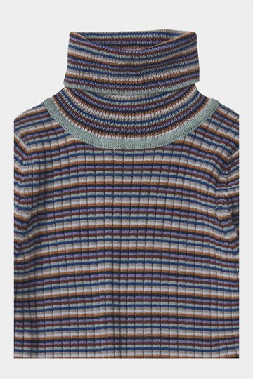 Fub -  Rollneck Blouse - Multi Stripe