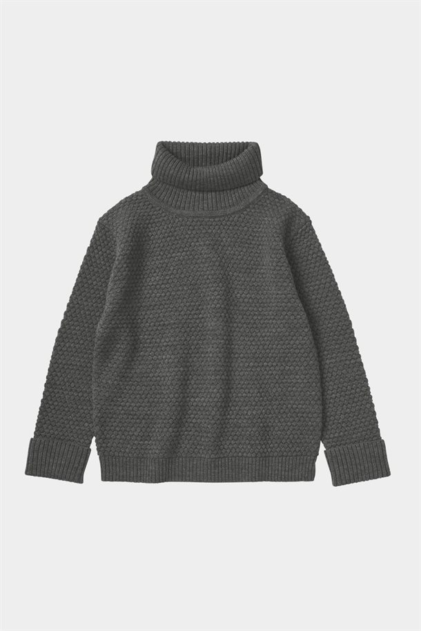 Fub - Rollneck Sweater - Grey Melange